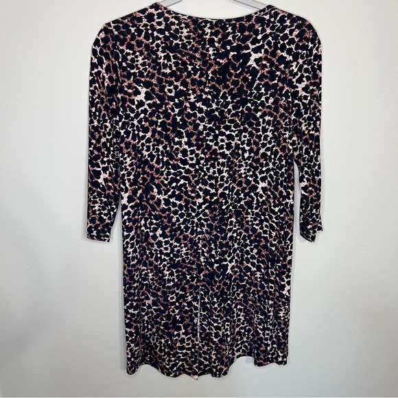 Soma Leopard Print 3/4 Sleeves Cool Nights Short Sleeve Sleepshirt size XS - Picture 6 of 7